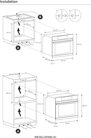 CANDY FCM955NRL-C 2 Candy Φούρνος άνω Πάγκου 70lt Π59.5εκ. Μαύρος FCM955NRL-C - Image 4