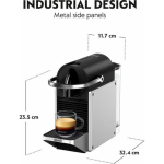 De'Longhi Pixie Καφετιέρα για Κάψουλες Nespresso Πίεσης 19bar με Αφρογαλιέρα Silver EN127.SAE - Image 6