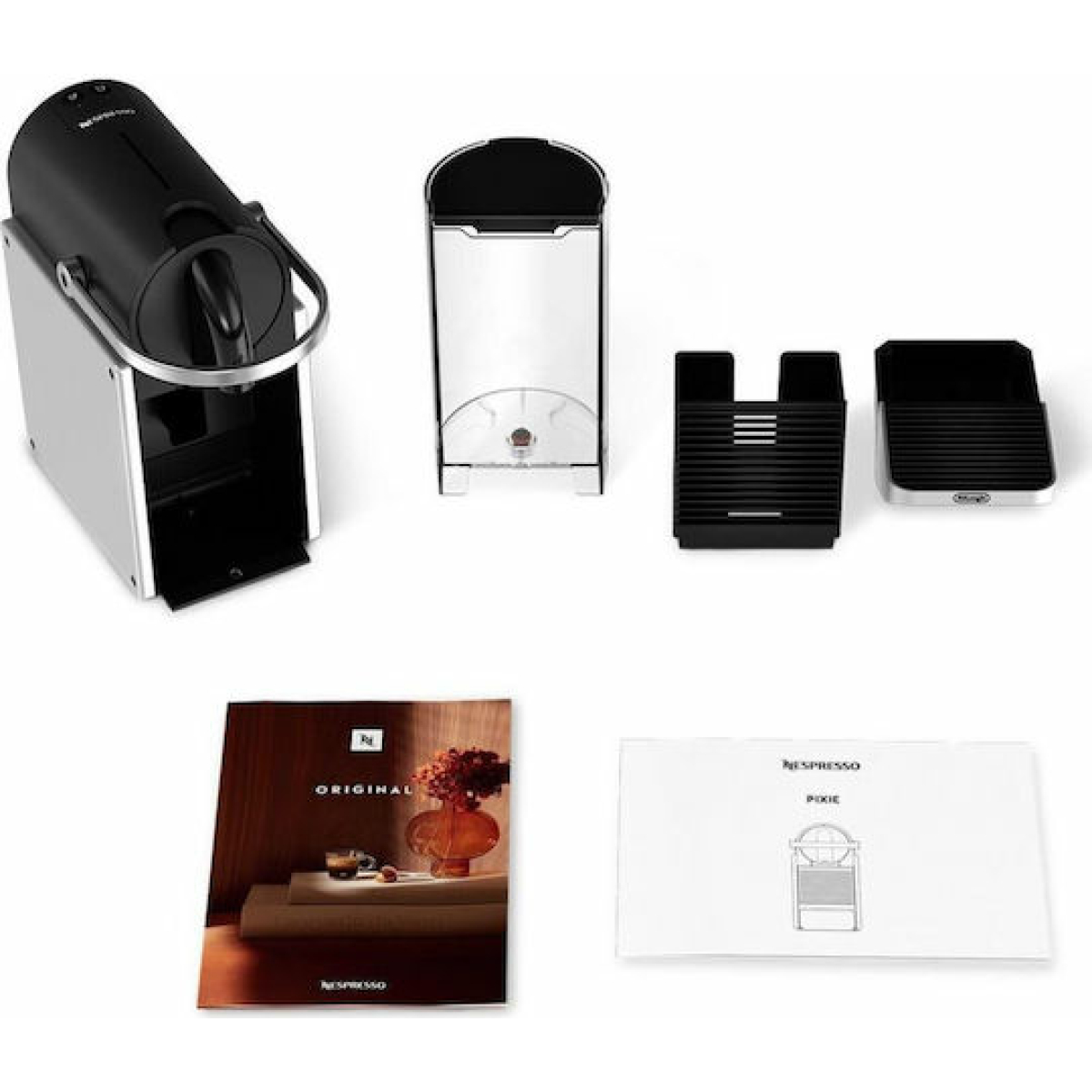De'Longhi Pixie Καφετιέρα για Κάψουλες Nespresso Πίεσης 19bar με Αφρογαλιέρα Silver EN127.SAE - Image 4