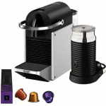 De'Longhi Pixie Καφετιέρα για Κάψουλες Nespresso Πίεσης 19bar με Αφρογαλιέρα Silver EN127.SAE