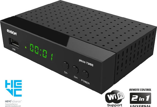 Edision Picco T265 2 Edision Picco T265 Ψηφιακός Δέκτης Mpeg-4 Full HD (1080p) με Λειτουργία PVR (Εγγραφή σε USB) Σύνδεσεις SCART / HDMI / USB - Image 7
