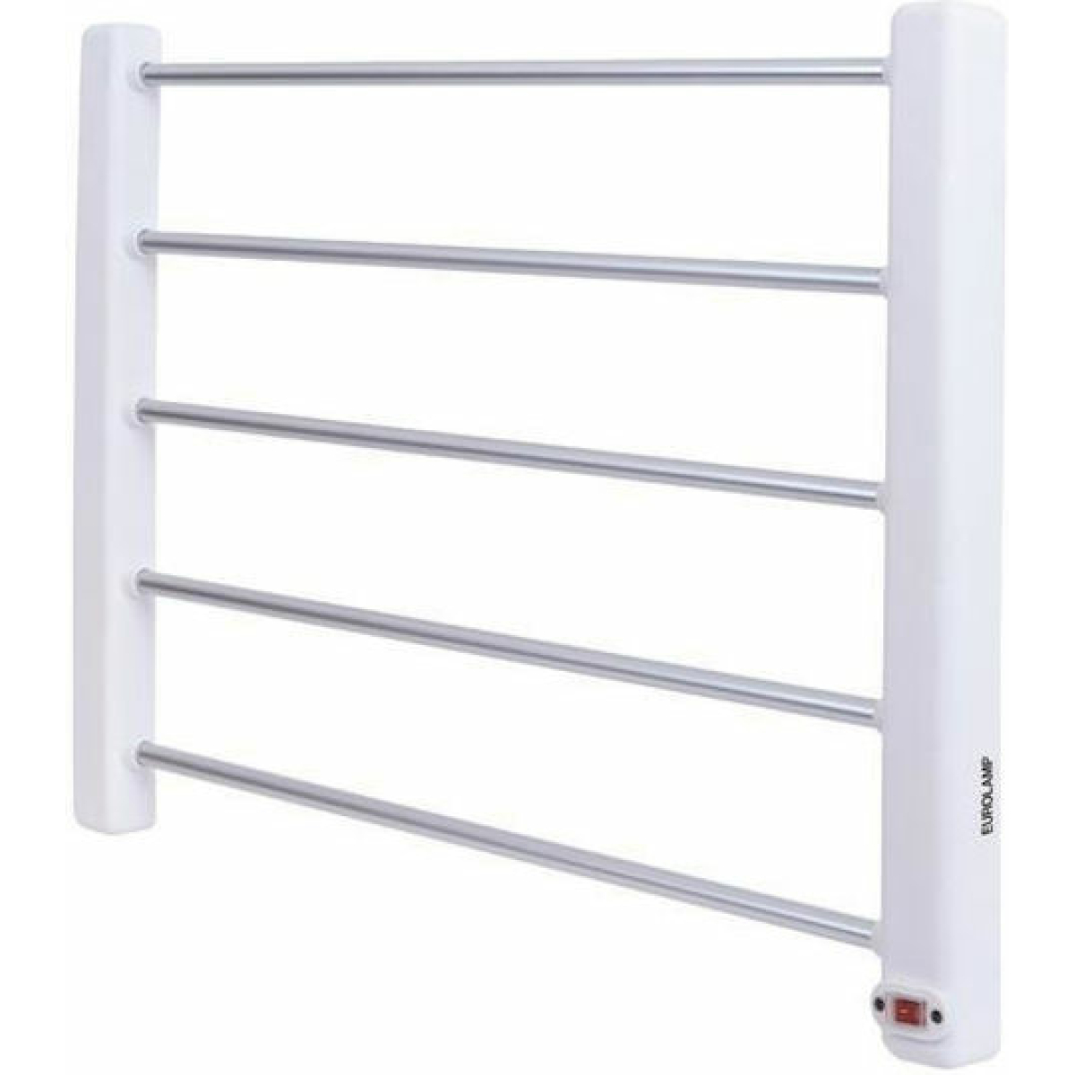 Eurolamp Ηλεκτρική Πετσετοκρεμάστρα 65W 60x44cm Ασημί 300-41371 - Image 1
