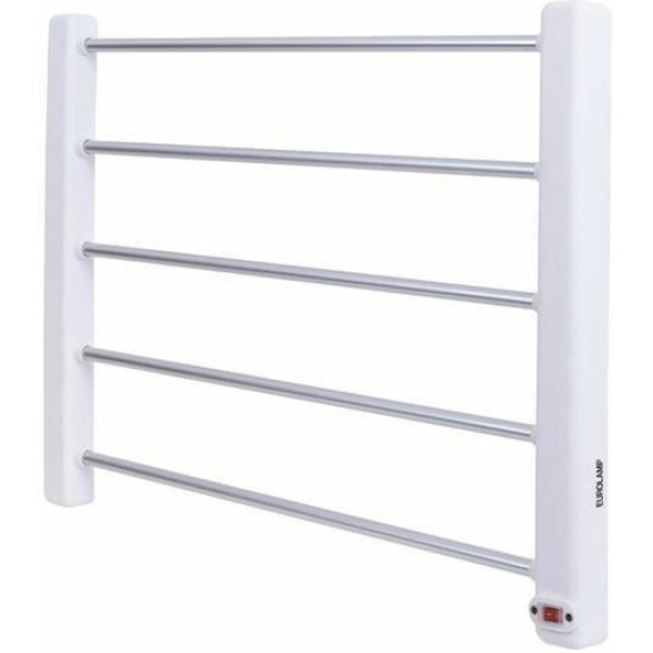Eurolamp Ηλεκτρική Πετσετοκρεμάστρα 65W 60x44cm Ασημί 300-41371