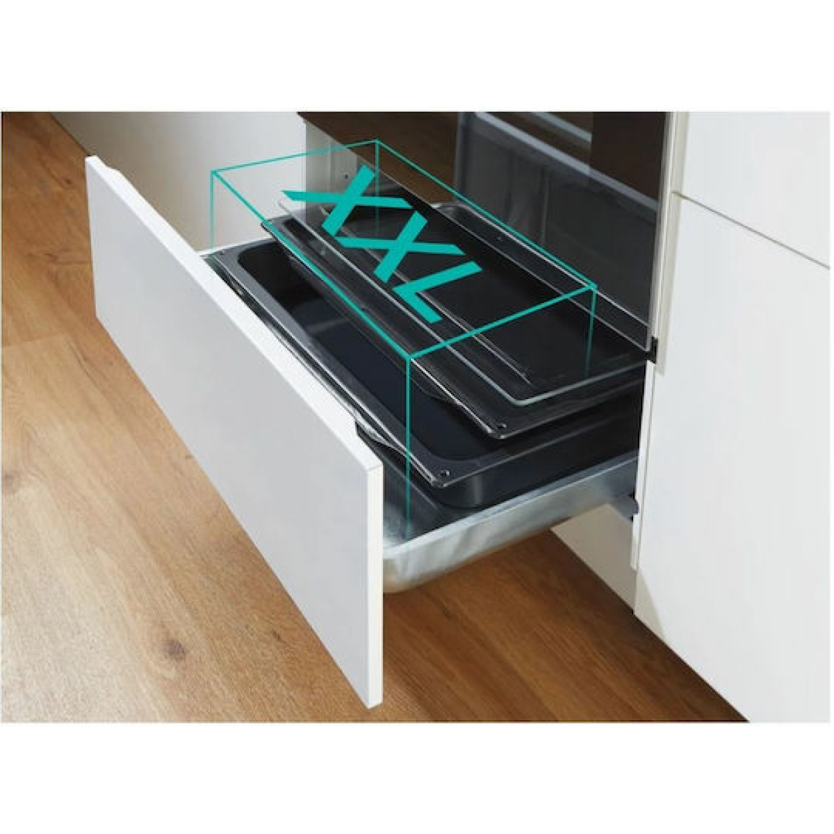 Gorenje Κουζίνα 71lt με Κεραμικές Εστίες Π60εκ. Λευκή GEC6A41WC - Image 4