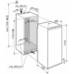Liebherr Εντοιχιζόμενο Μονόπορτο Ψυγείο 296lt Υ178.8xΠ56xΒ55εκ. Inox Peak IRBci 5170 - Image 3