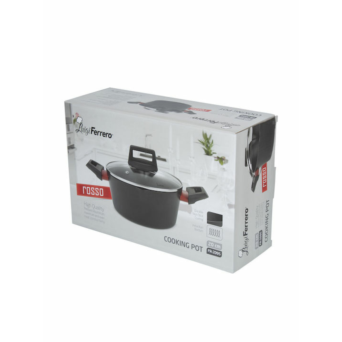 Luigi Ferrero FR-2095 Βαθιά Κατσαρόλα από Αλουμίνιο 2.2lt / 20cm - Image 2
