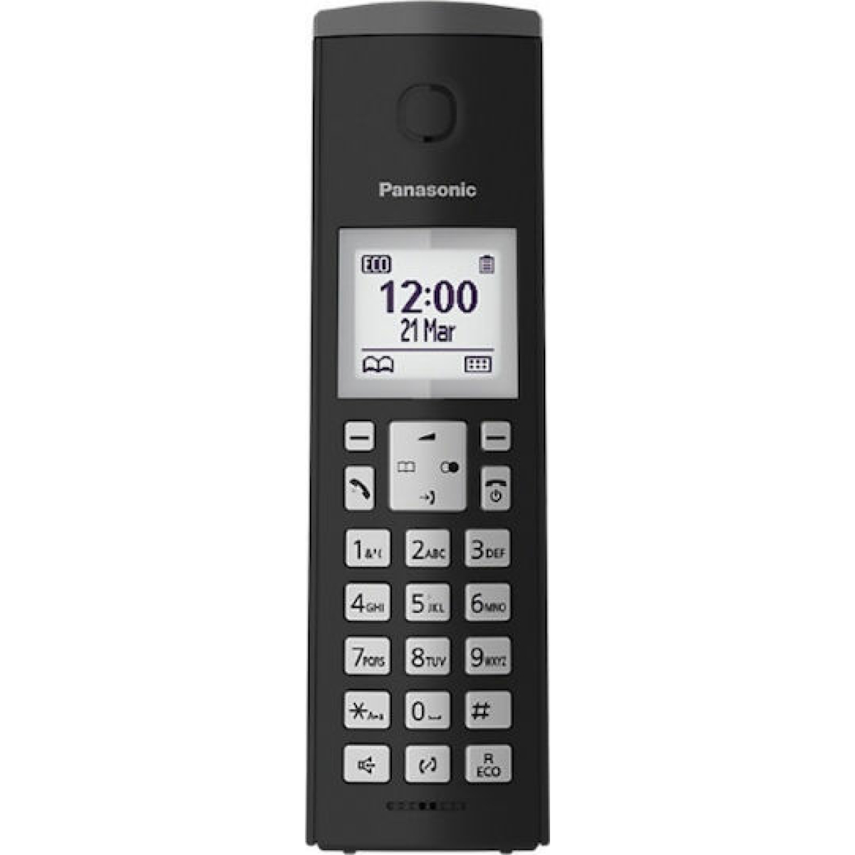 Panasonic Ασύρματο Τηλέφωνο με Ελληνικό Μενού Μαύρο KX-TGK210GRB - Image 6
