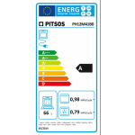 Pitsos Φούρνος Εντοιχιζόμενος 66lt Π59.4εκ. Μαύρος PH12M41B0 - Image 9