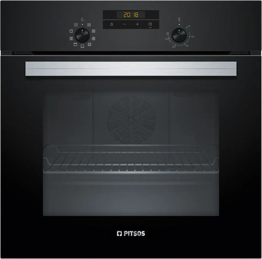 Pitsos PH12M41B0 Pitsos Φούρνος Εντοιχιζόμενος 66lt Π59.4εκ. Μαύρος PH12M41B0 - Image 1
