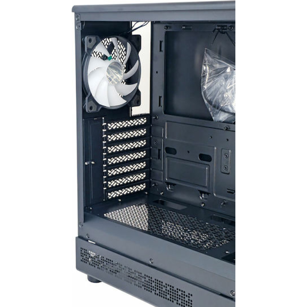 Powertech PT-1309 Gaming Midi Tower Κουτί Υπολογιστή με Πλαϊνό Παράθυρο και RGB Φωτισμό Μαύρο - Image 4