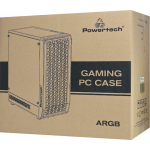 Powertech PT-1309 Gaming Midi Tower Κουτί Υπολογιστή με Πλαϊνό Παράθυρο και RGB Φωτισμό Μαύρο - Image 2