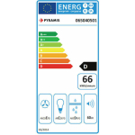 Pyramis Απορροφητήρας Καμινάδα 60cm Μαύρος 065040401 - Image 4