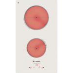 Pyramis PHC31230FMW Domino Κεραμική Εστία Αυτόνομη 29x51εκ. Λευκή