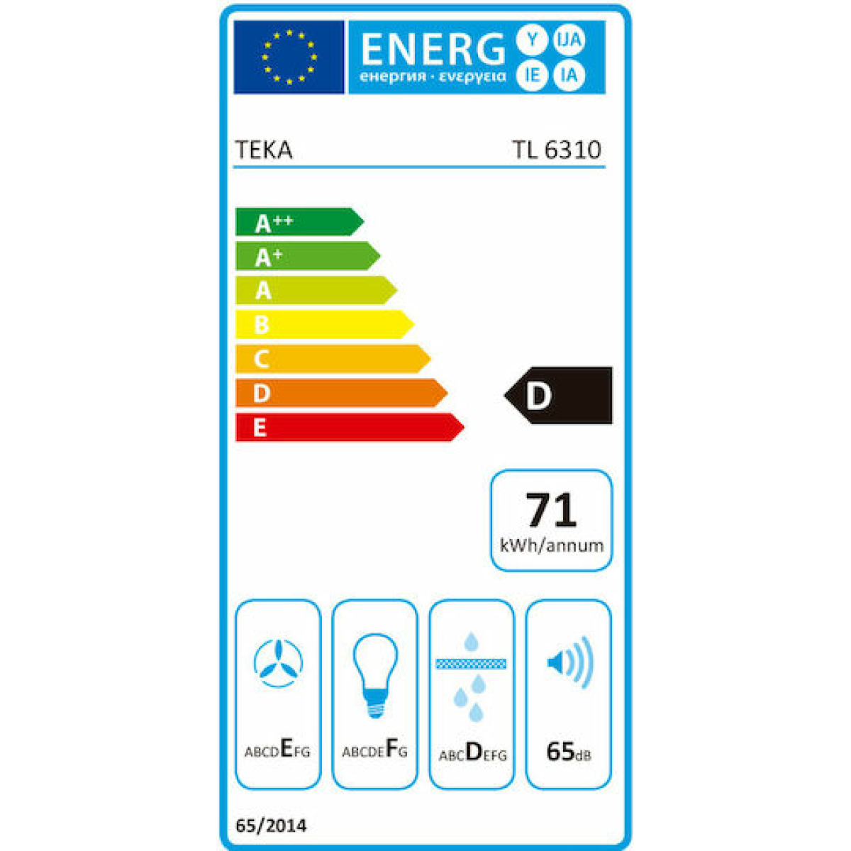 Teka TL 6310 Συρόμενος Απορροφητήρας 60cm Inox - Image 2