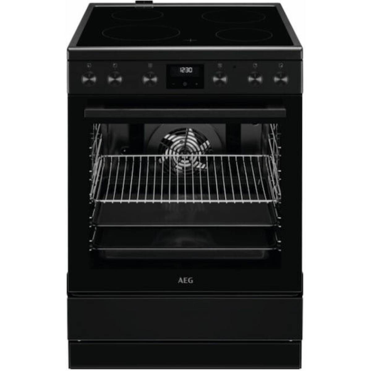 AEG 5000 Surroundcook Κουζίνα 73lt με Κεραμικές Εστίες Π60εκ. Μαύρη CCB6441NBB - Image 1