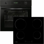 Candy Φούρνος άνω Πάγκου 70lt με Κεραμικές Εστίες Π59.5εκ. Μαύρος FIDCP N615 L + CH64CCB/4U2