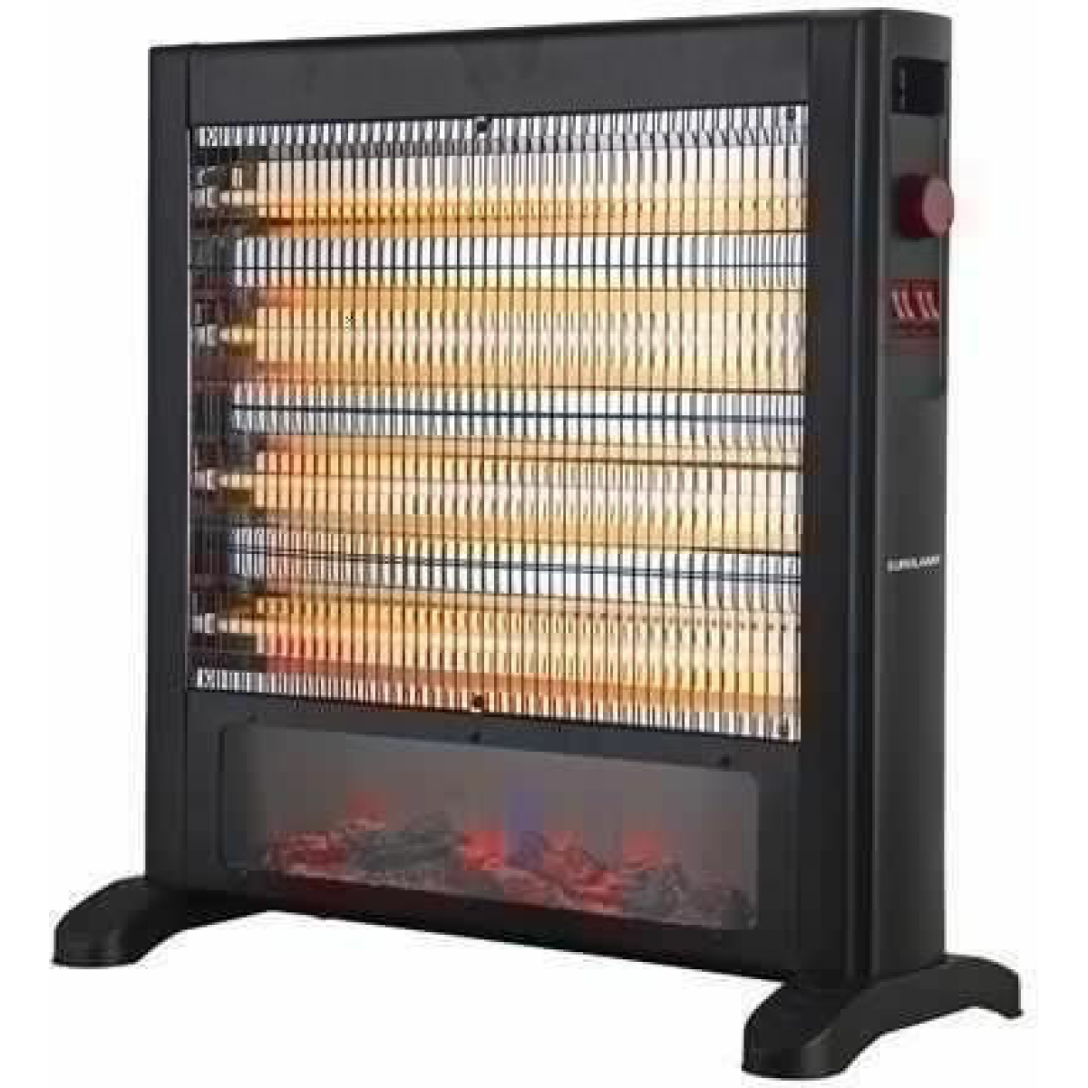 Eurolamp Θερμοπομπός Δαπέδου 2000W Mica 55x61.5cm Μαύρος 300-41611 - Image 2