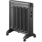 Eurolamp Θερμοπομπός Δαπέδου 2000W Mica 55x61.5cm Μαύρος 300-41611