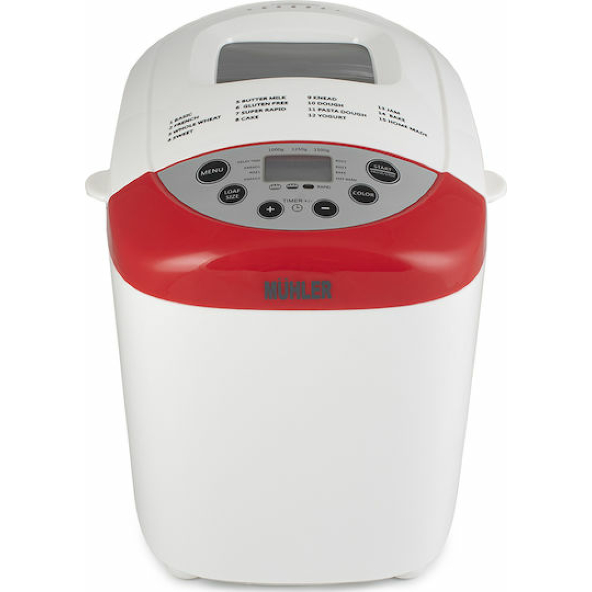 Muhler Αρτοπαρασκευαστής 850W Χωρητικότητας 1500gr με 15 Προγράμματα MBM-1502 - Image 3