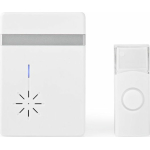 Nedis Ασύρματο Κουδούνι Πόρτας Wi-Fi έως 80dB DOORB212WT Λευκό