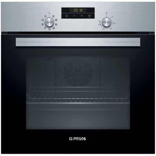 pitsos PH10M40X2 Pitsos Φούρνος άνω Πάγκου 66lt Π59.4εκ. Inox PH10M40X2 - Image 1