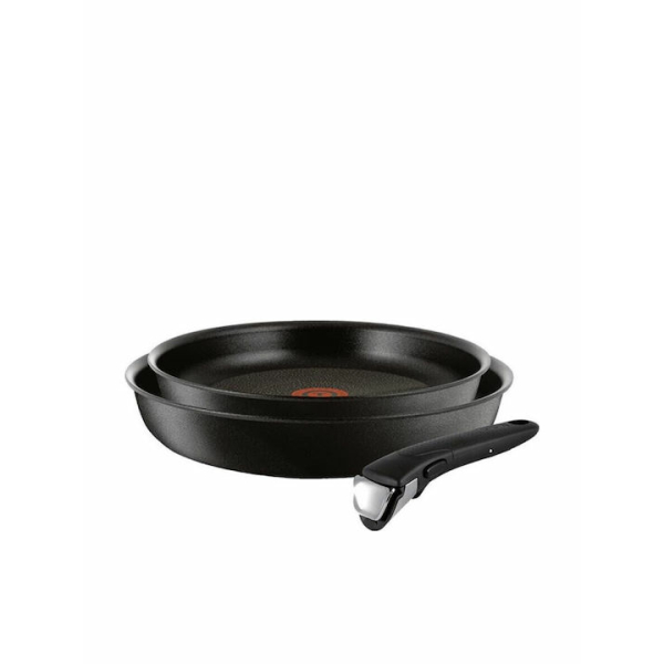 Tefal Ingenio Unlimited Σετ Τηγάνια από Αλουμίνιο Black / Silver με Αντικολλητική Επίστρωση 3τμχ L76391