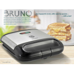 Bruno Τοστιέρα για 2 Τοστ 800W Inox BRN-0165 - Image 6