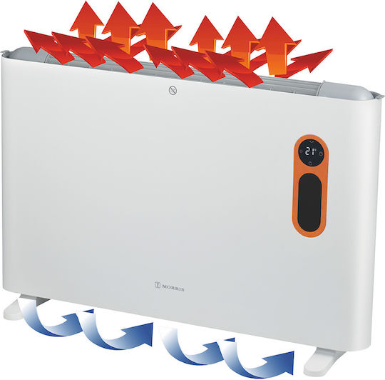 morris MPH-20012 Morris Θερμοπομπός Δαπέδου 2000W με Ηλεκτρονικό Θερμοστάτη 76x50.1cm Λευκός MPH-20012 - Image 1