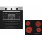 Princess Φούρνος άνω Πάγκου 70lt με Κεραμικές Εστίες Π66.5εκ. Inox (FN25000 BX + PS 55500)